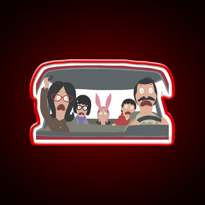 Christmas In The Car Fast Food Led Neon Sign For Burger Place Rgb Color