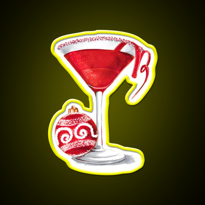 Christmas Martini Cocktail Bar Decor Led Neon Sign Rgb Color - LED neon sign view 7