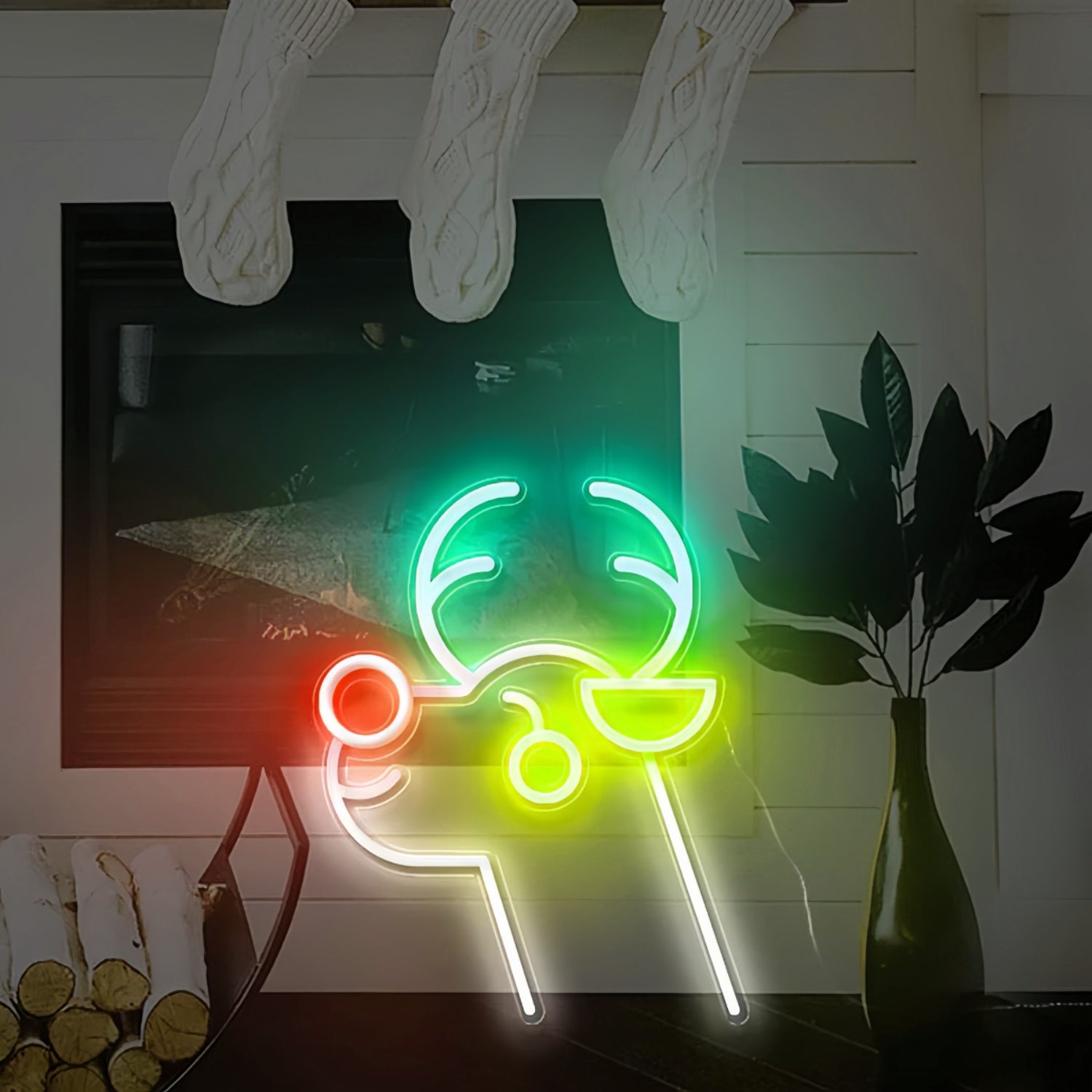 Christmas Moose Neon Sign | Shineneon