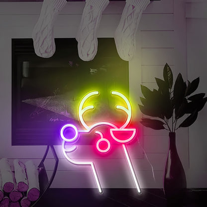 Christmas Moose Neon Sign | Shineneon