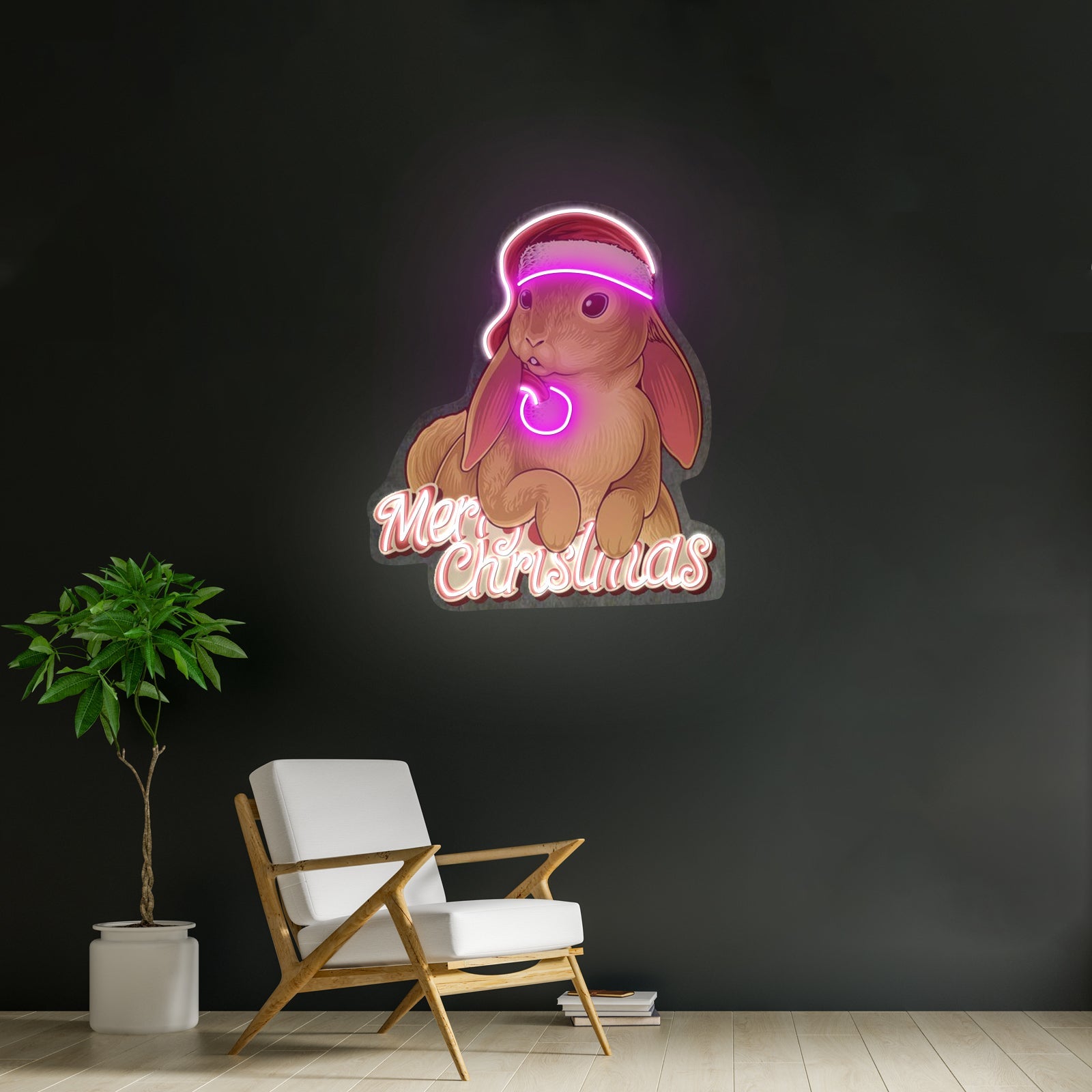 Christmas Rabbit Led Neon Sign Light Custom Led Signs - Shineneon