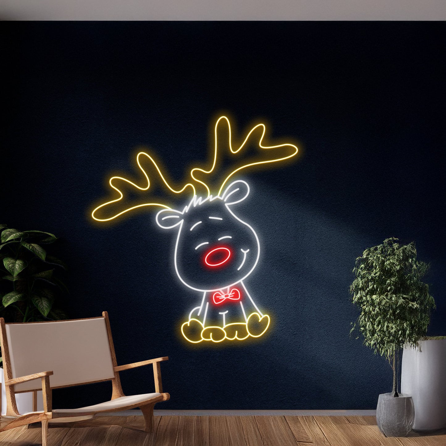 Christmas Reindeer Neon Sign