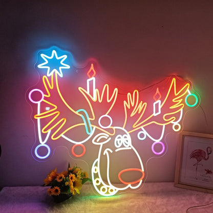 Christmas Rudolph The Red-Nosed Reindeer Neon Sign | Shineneon