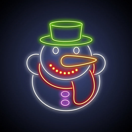 Christmas Snowman Led Sign Business Neon Sign