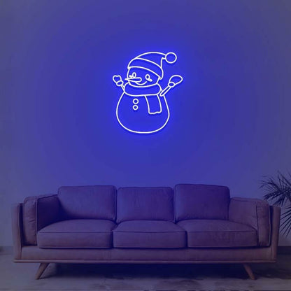 Christmas Snowman Neon Sign | Shineneon