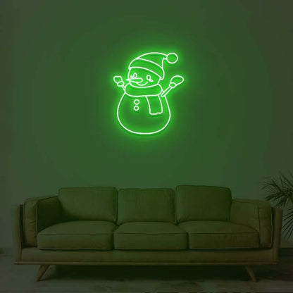 Christmas Snowman Neon Sign | Shineneon