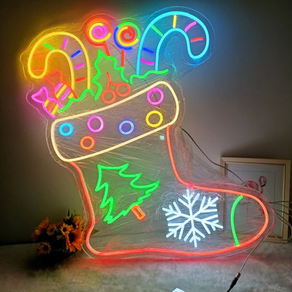 Christmas Sock Neon Sign | Shineneon