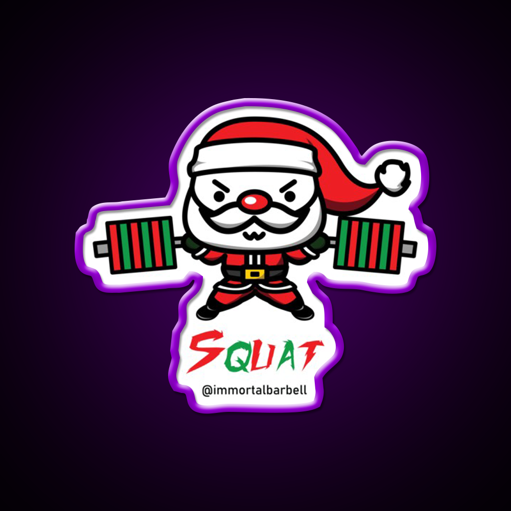 Christmas Squat Gym Fitness Led Neon Sign Rgb Color - LED neon sign view 9
