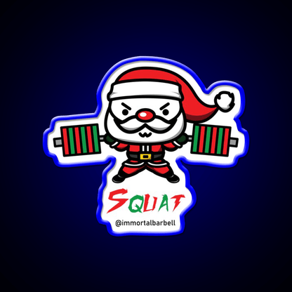 Christmas Squat Gym Fitness Led Neon Sign Rgb Color - Shineneon
