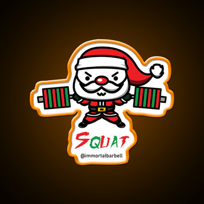 Christmas Squat Gym Fitness Led Neon Sign Rgb Color - Shineneon