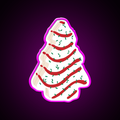 Christmas Tree Cakes Snack Food Led Neon Sign Rgb Color - Shineneon