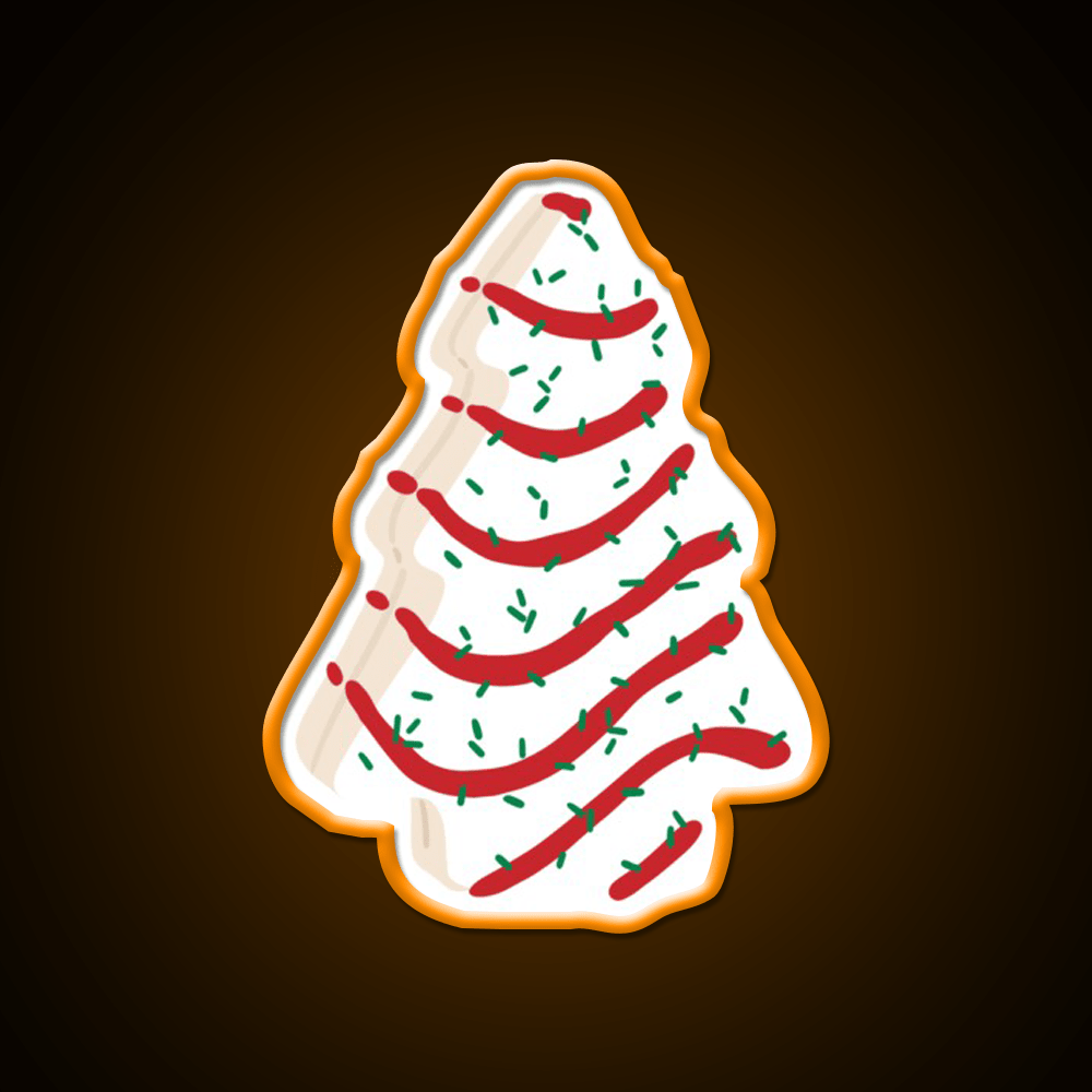 Christmas Tree Cakes Snack Food Led Neon Sign Rgb Color - Shineneon