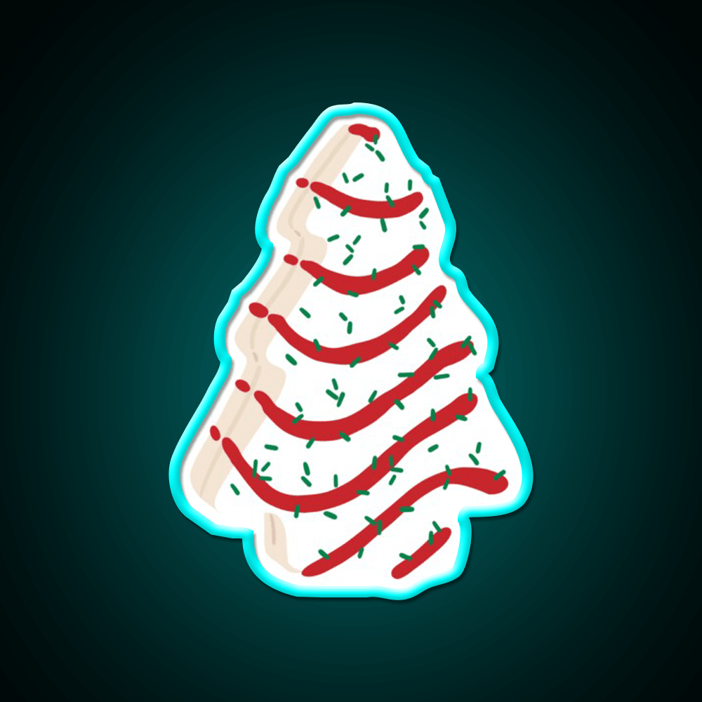 Christmas Tree Cakes Snack Food Led Neon Sign Rgb Color - Shineneon