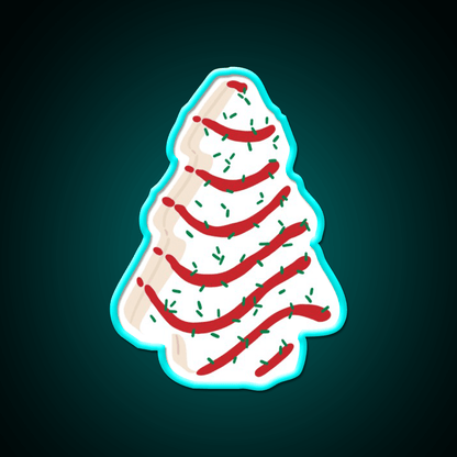 Christmas Tree Cakes Snack Food Led Neon Sign Rgb Color - Shineneon