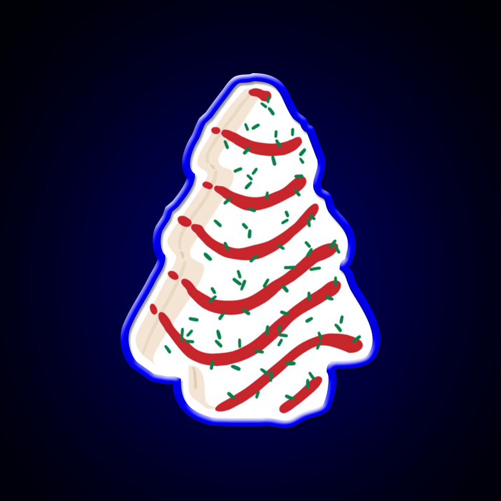 Christmas Tree Cakes Snack Food Led Neon Sign Rgb Color - Shineneon