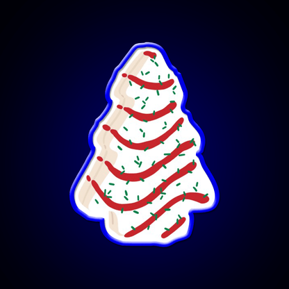 Christmas Tree Cakes Snack Food Led Neon Sign Rgb Color - Shineneon