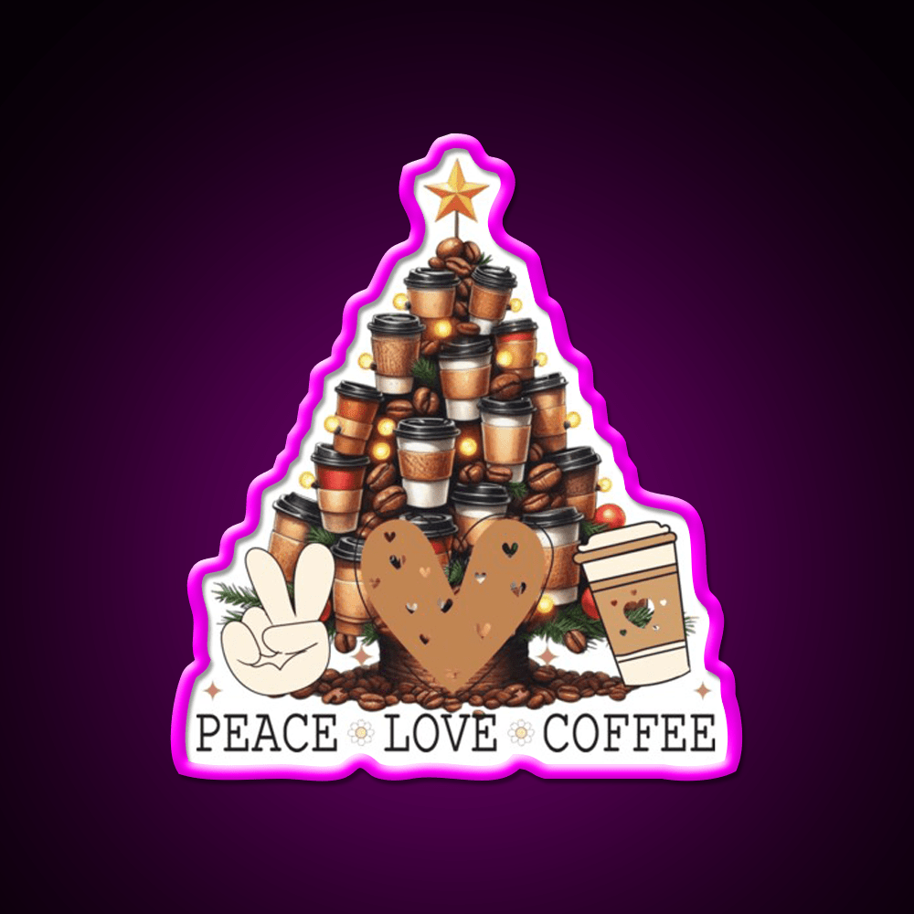 Christmas Tree For The Coffee Drinker Cafe Led Neon Sign Espresso Bar Art Rgb Color - Shineneon