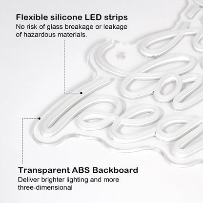 Christmas Tree Joy Love Peace Led Neon Sign Indoor Holiday Decor | Shineneon