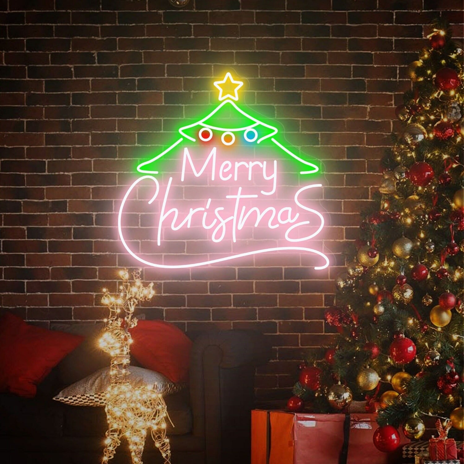 Christmas Tree Led Neon Sign For Event Decorations | Shineneon