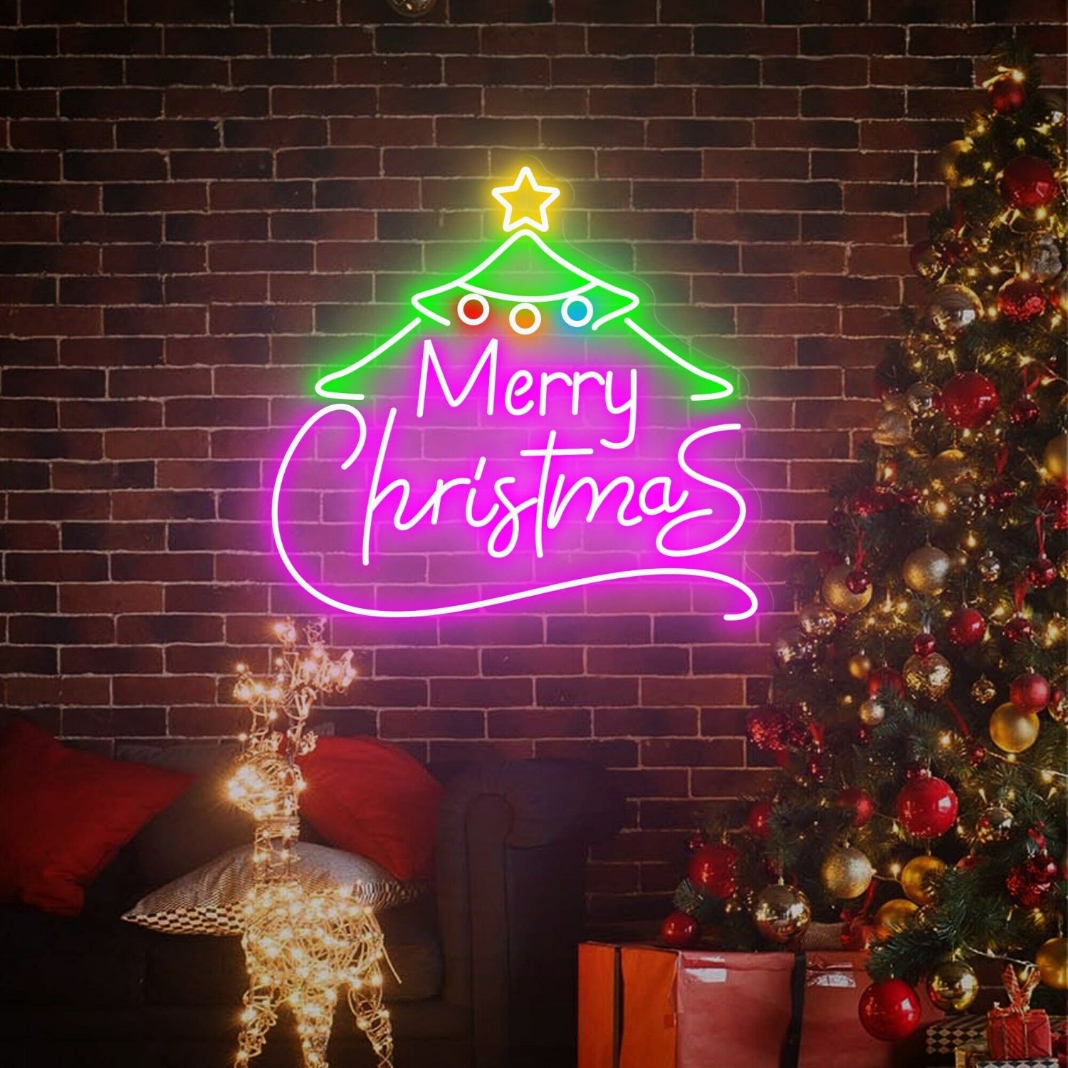 Christmas Tree Led Neon Sign For Event Decorations | Shineneon