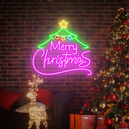 Christmas Tree Led Neon Sign For Event Decorations | Shineneon