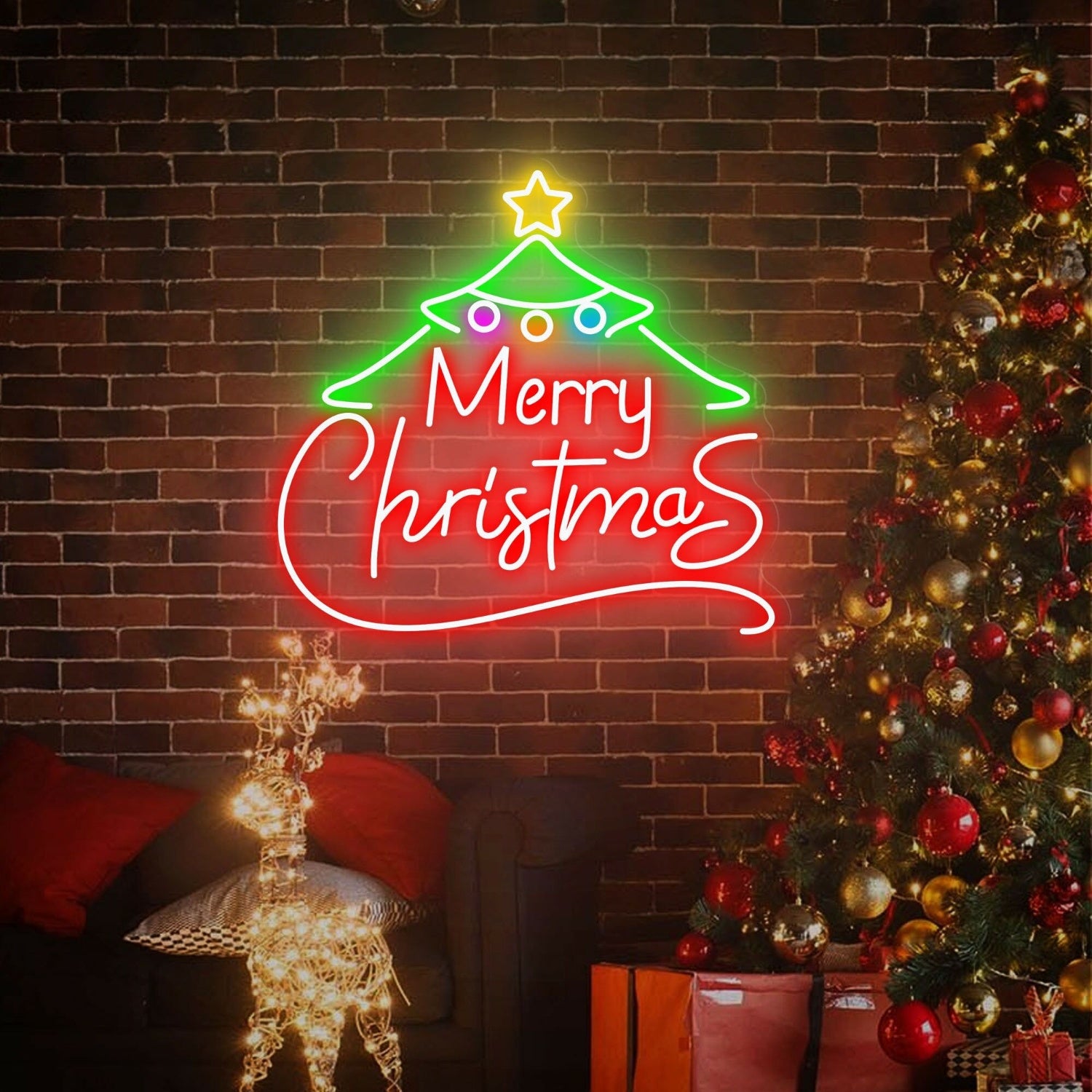 Christmas Tree Led Neon Sign For Event Decorations | Shineneon