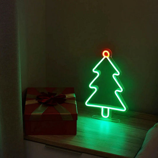 Christmas Tree Led Sign Business Neon Signs