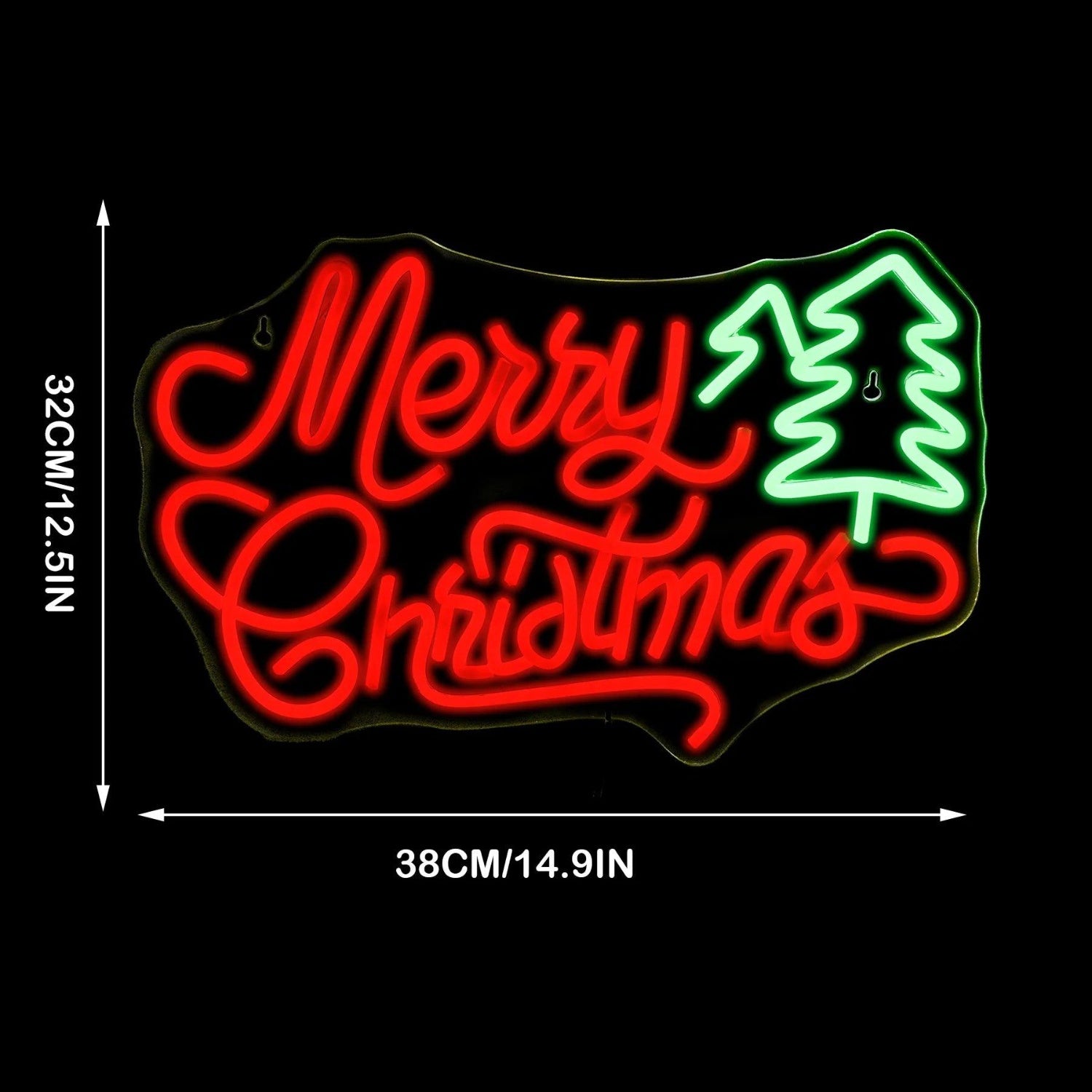 Christmas Tree Merry Christmas Led Neon Sign Indoor Holiday Decor | Shineneon