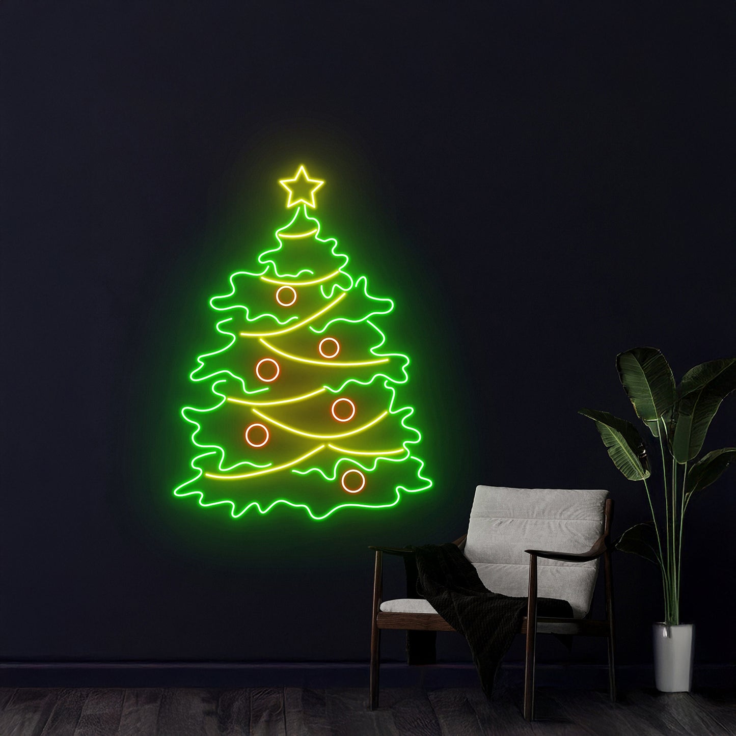 Christmas Tree Neon Sign Merry Christmas Tree Neon Light