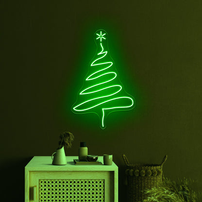 Christmas Tree Purple Led Neon Signs - Shineneon