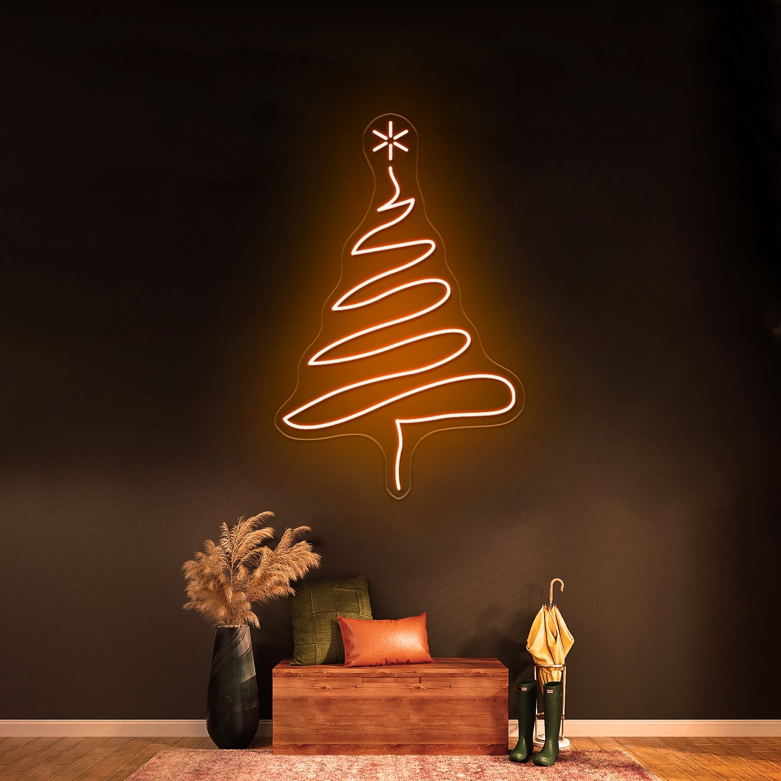 Christmas Tree Purple Led Neon Signs - Shineneon
