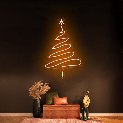 Christmas Tree Purple Led Neon Signs - Shineneon