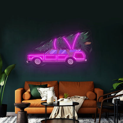 Christmas Tree Pyramid Led Neon Acrylic Artwork For Sale - Shineneon