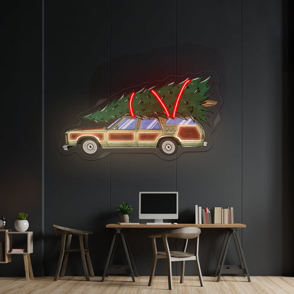 Christmas Tree Pyramid Led Neon Acrylic Artwork For Sale - Shineneon