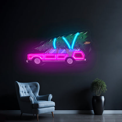 Christmas Tree Pyramid Led Neon Acrylic Artwork For Sale - Shineneon