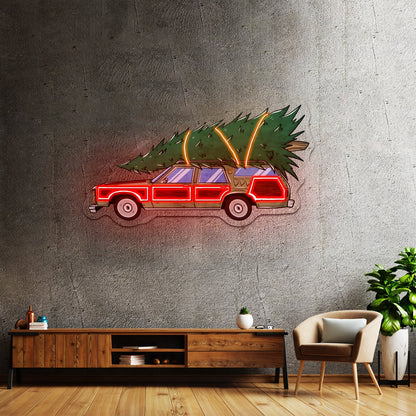 Christmas Tree Pyramid Led Neon Acrylic Artwork For Sale - Shineneon