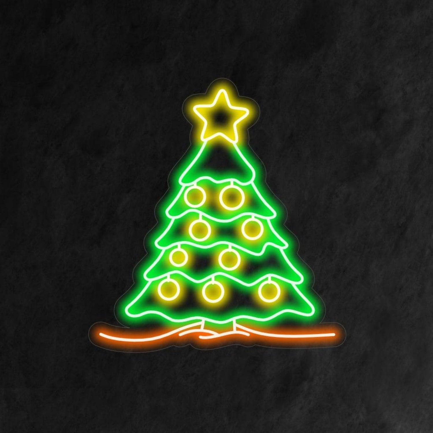 Christmas Tree With Star Led Neon Sign For Holiday Decor | Shineneon