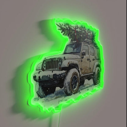 Christmas Wrangler Rgb Led Neon Sign - Shineneon