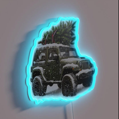 Christmas Wrangler Rgb Led Neon Sign Bar Wall Decor - Shineneon