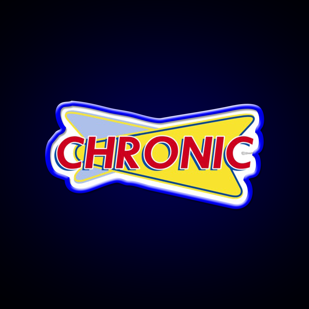 Chronic Drive In Hemp Inspired Green Leaf Led Neon Sign Rgb Color