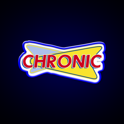 Chronic Drive In Hemp Inspired Green Leaf Led Neon Sign Rgb Color