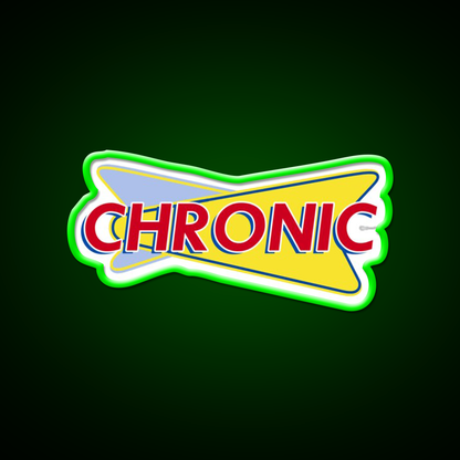 Chronic Drive In Hemp Inspired Green Leaf Led Neon Sign Rgb Color