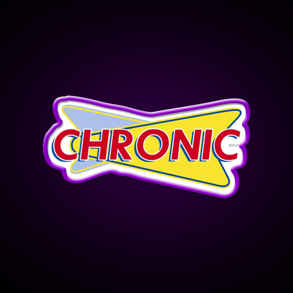 Chronic Drive In Hemp Inspired Green Leaf Led Neon Sign Rgb Color