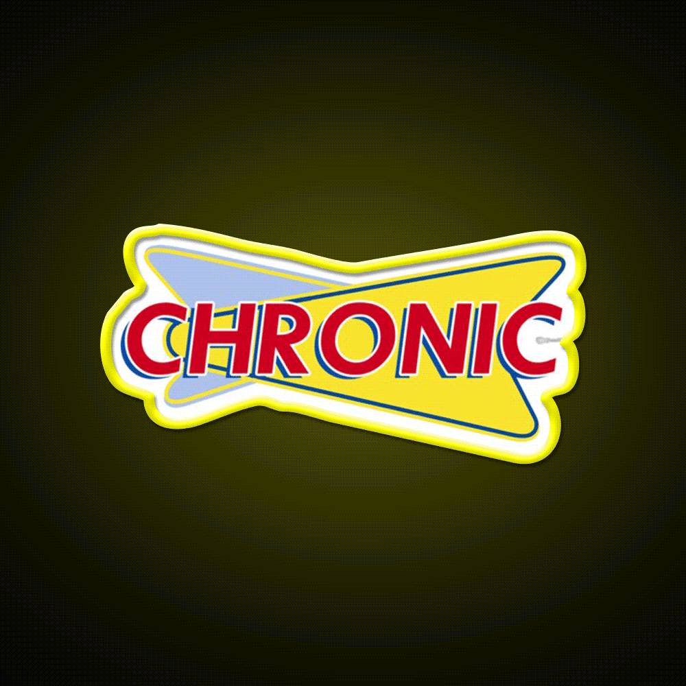 Chronic Drive In Hemp Inspired Green Leaf Led Neon Sign Rgb Color