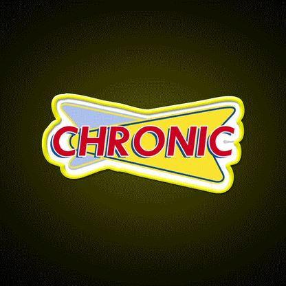 Chronic Drive In Hemp Inspired Green Leaf Led Neon Sign Rgb Color