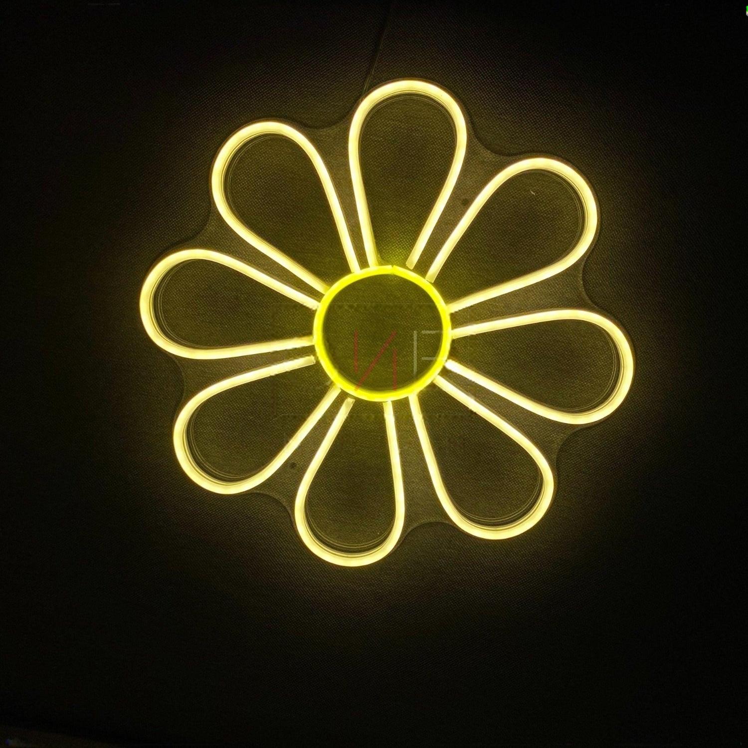 Chrysanthemum Yellow Led Neon Sign For Home Cafe Restaurant | Shineneon