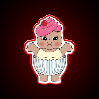 Chubby Cupcake Snack Food Led Neon Sign Rgb Color - Shineneon
