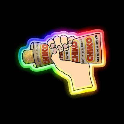 Chuck Us A Chiko Beer Bar Decor Led Neon Sign Rgb Color - LED neon sign close-up detail