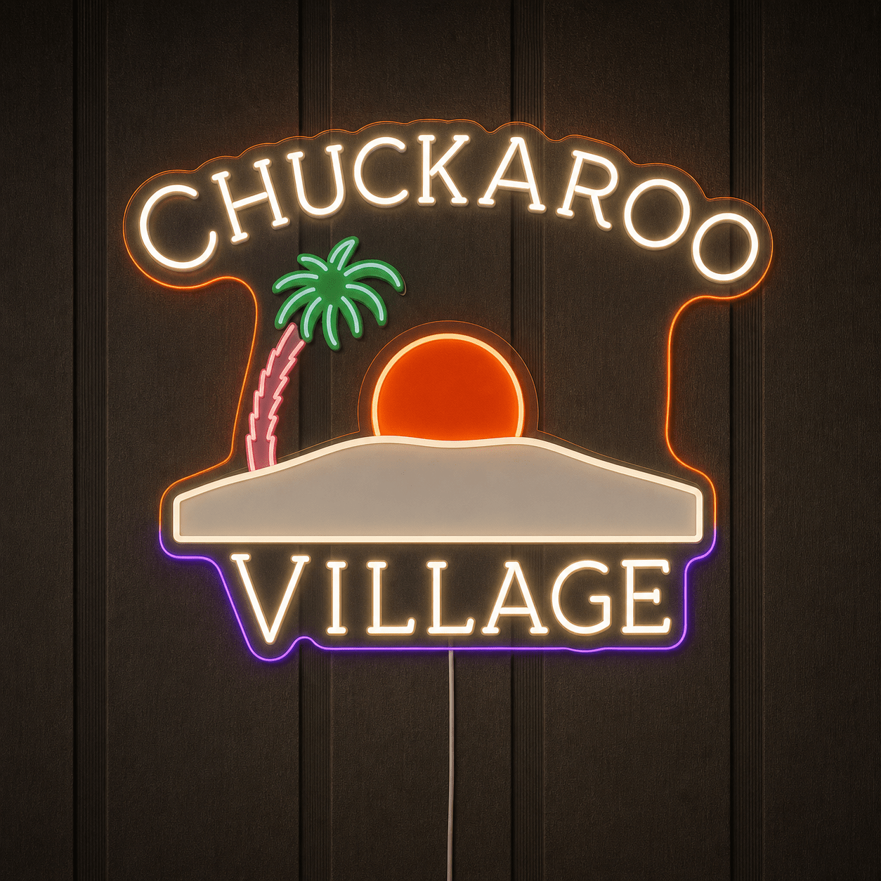 CHUCKAROO VILLAGE Custom LED Neon Sign - Shineneon