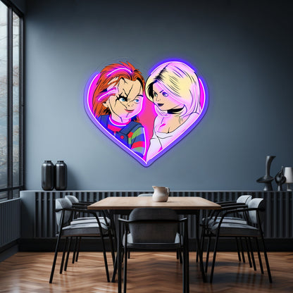 Chucky And Tiffany Artwork Business Led Sign - Shineneon